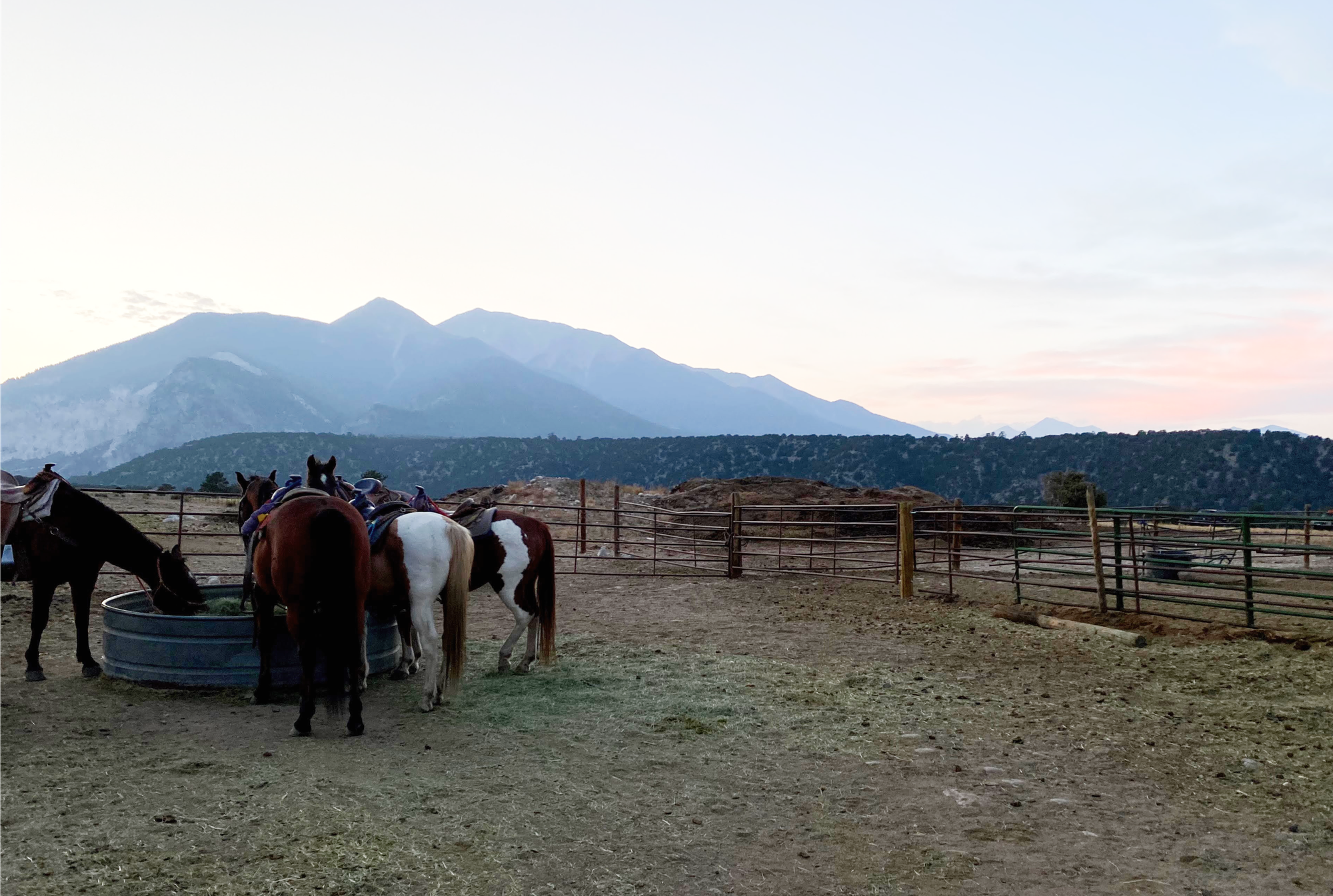 Sunset on the trail